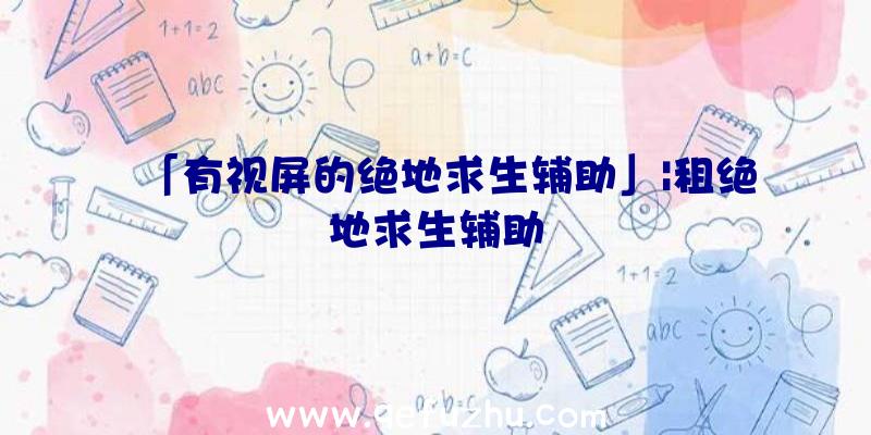 「有视屏的绝地求生辅助」|租绝地求生辅助